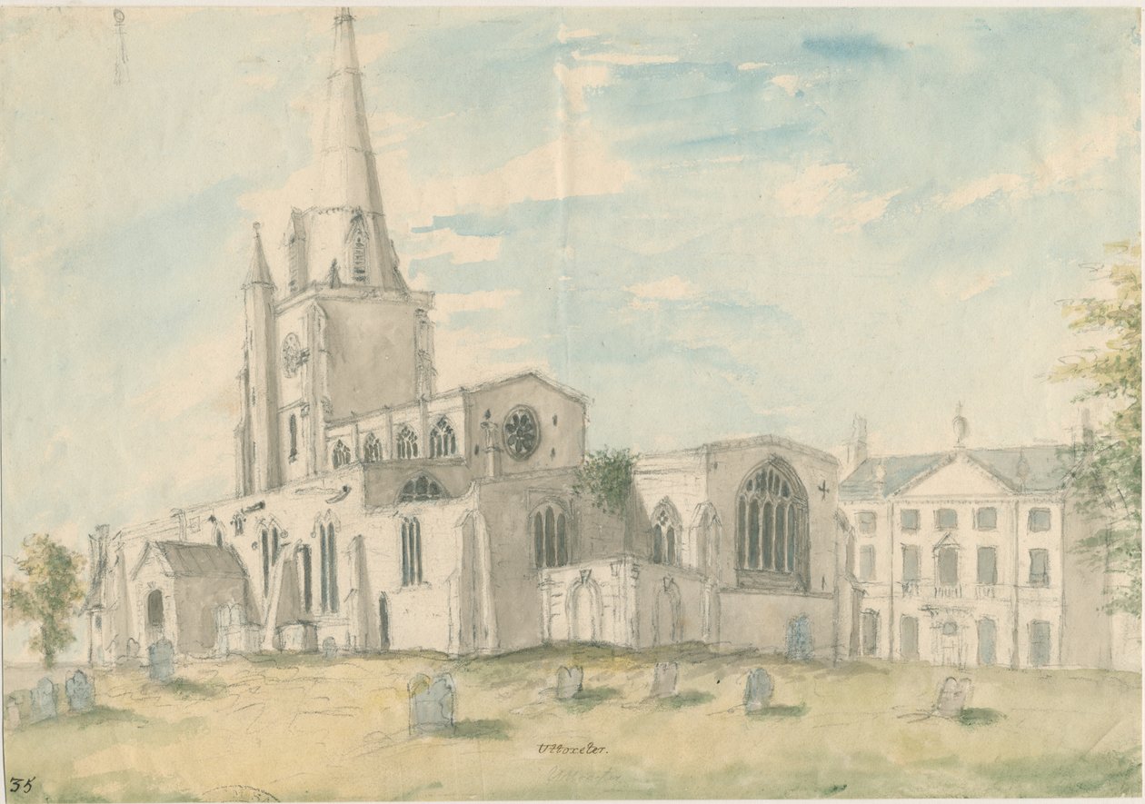 Chiesa di Uttoxeter [Vecchia] da Stebbing Shaw