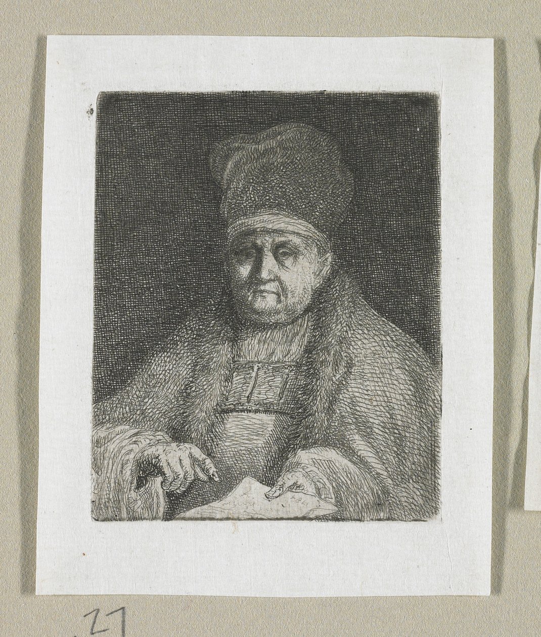 Ritratto a mezzo busto di un dignitario ecclesiastico da Stefan Juliusz Norblin de la Gourdaine