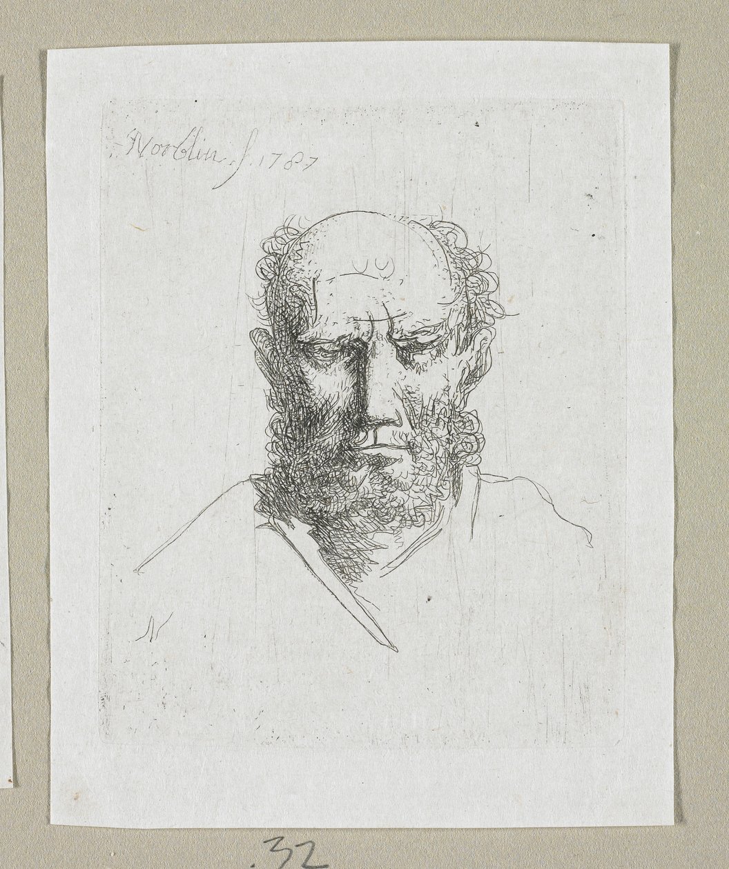 Testa di vecchio da Stefan Juliusz Norblin de la Gourdaine