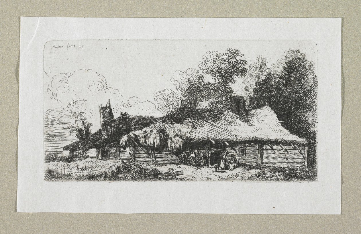 Paesaggio con fattoria polacca da Stefan Juliusz Norblin de la Gourdaine