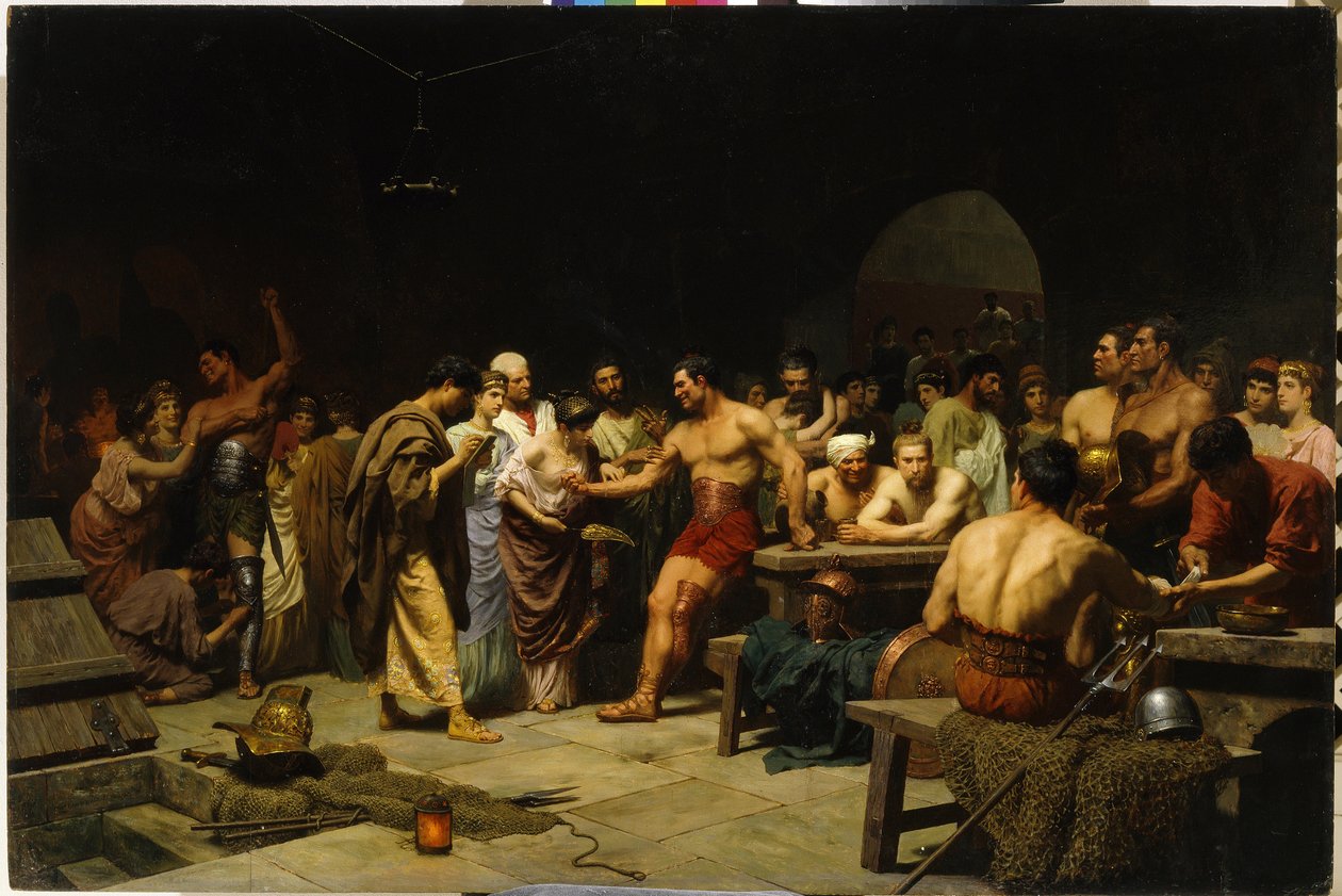 I gladiatori prima della loro entrata nell