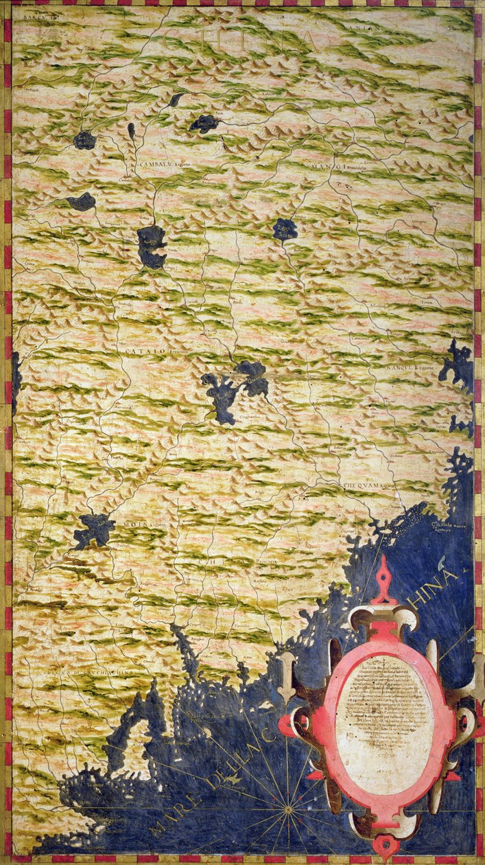 Mappa della Cina da Stefano Bonsignori