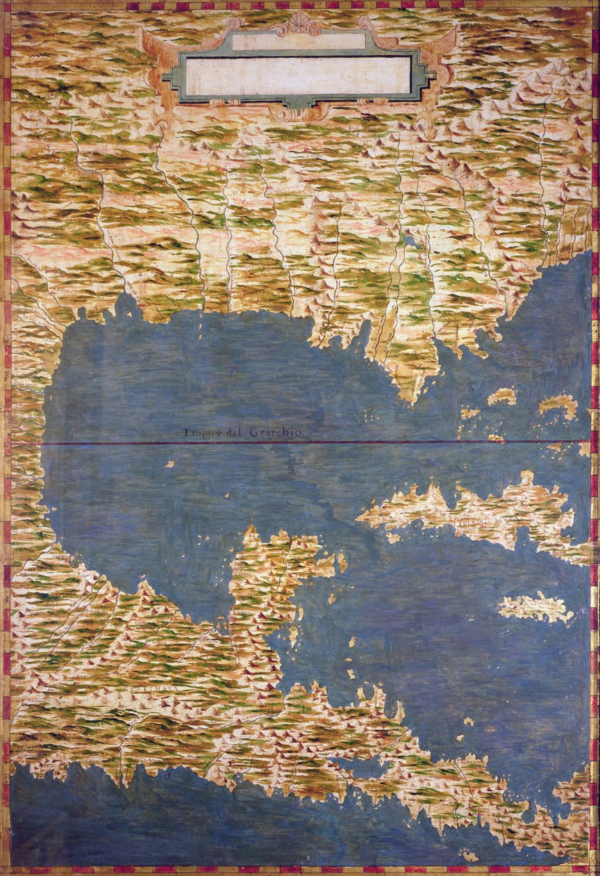 Mappa di Cuba e dei Caraibi da Stefano Bonsignori