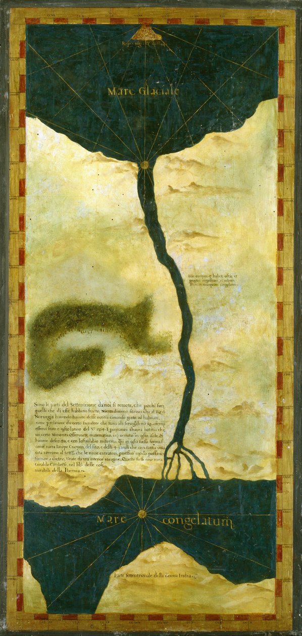 Terre polari immaginate sulla cima della Baia di Hudson da Stefano Bonsignori 1589