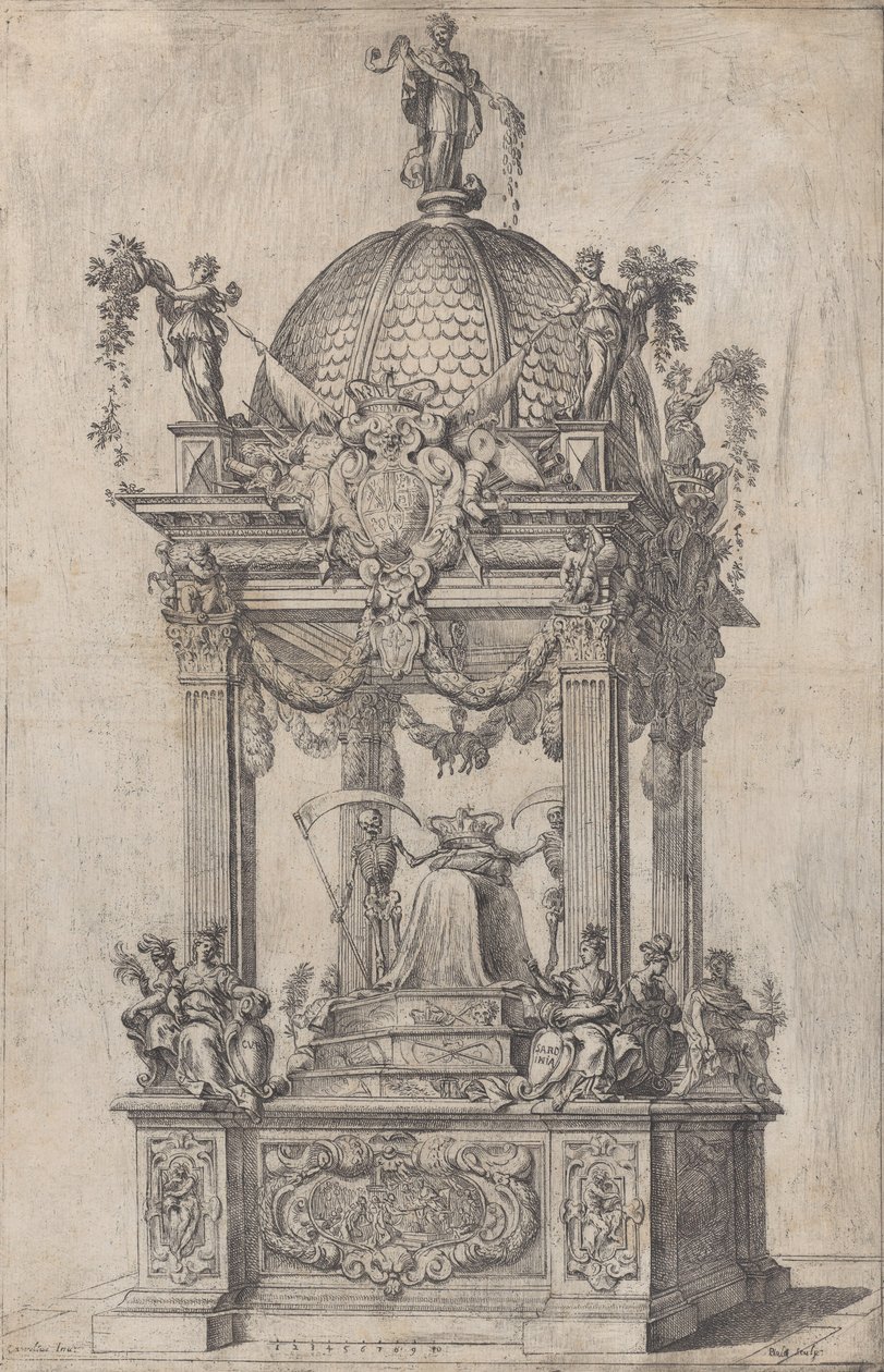 Il catafalco di Filippo IV di Spagna da Stefano Camogli