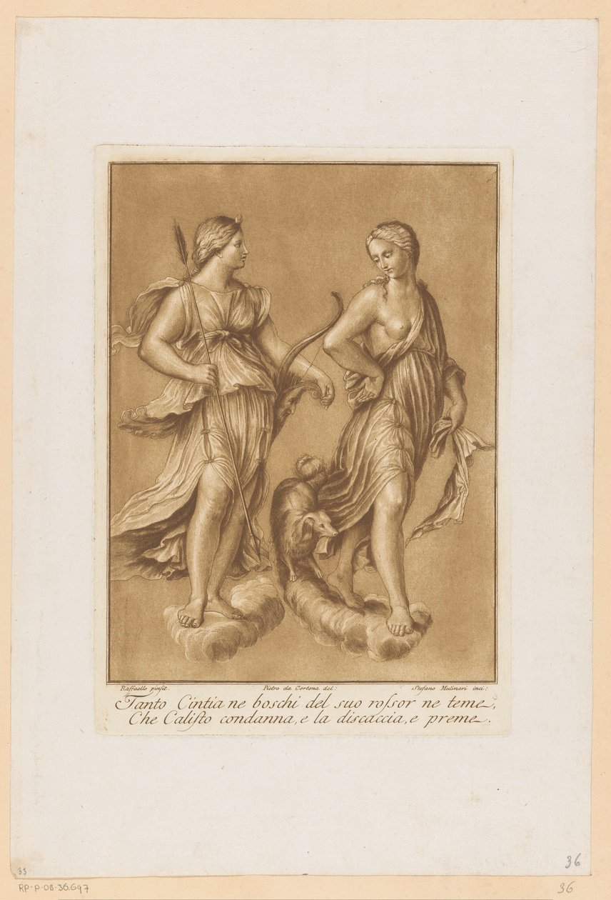 Diana e Callisto (affreschi della Loggia di Galatea nella Villa Farnesina a Roma) da Stefano Mulinari