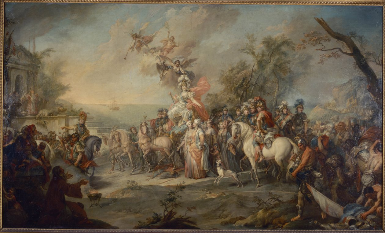 Allegoria della vittoria di Caterina la Grande su turchi e tartari da Stefano Torelli