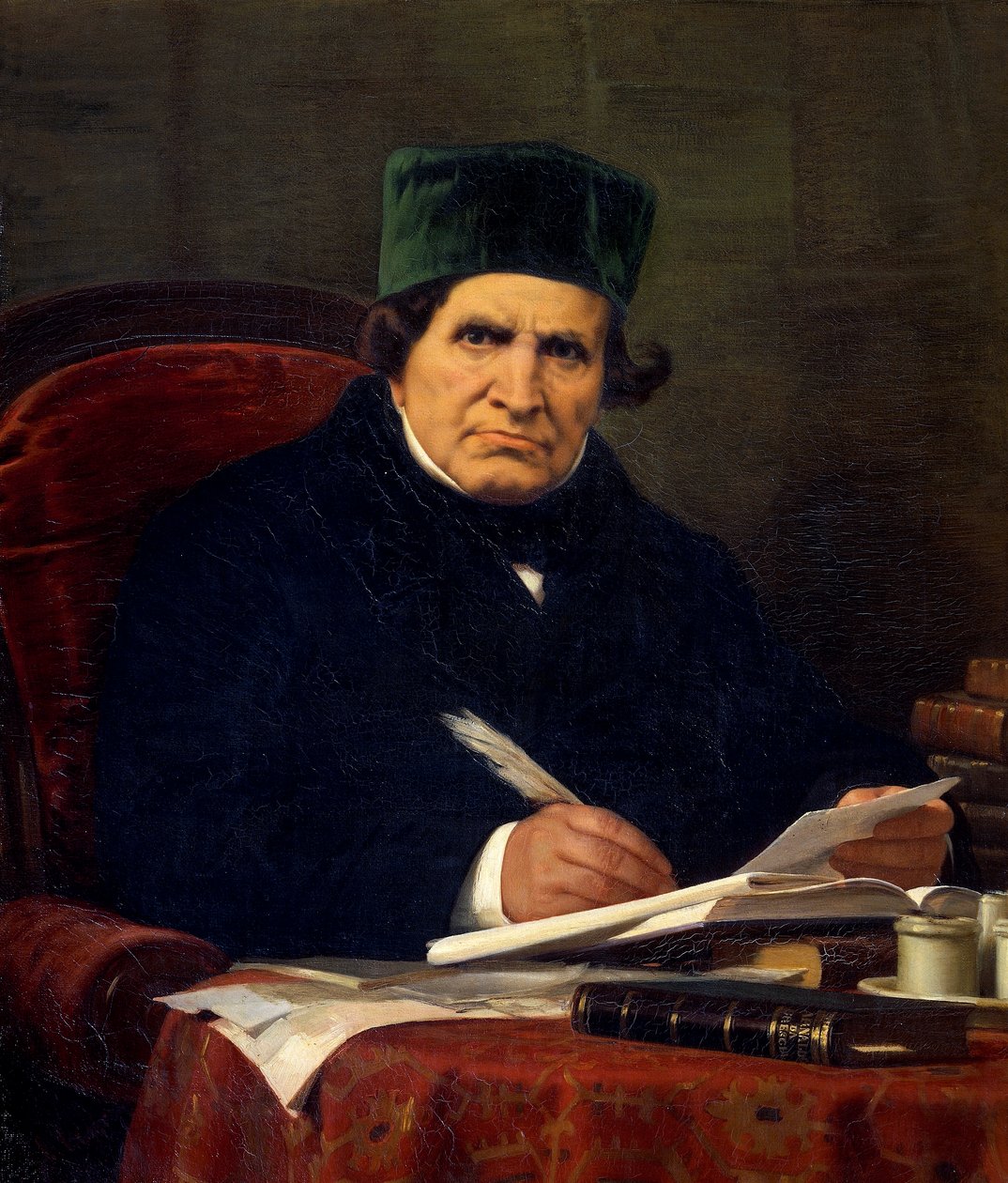 Ritratto di Giovan Battista Niccolini, drammaturgo e patriota italiano da Stefano Ussi