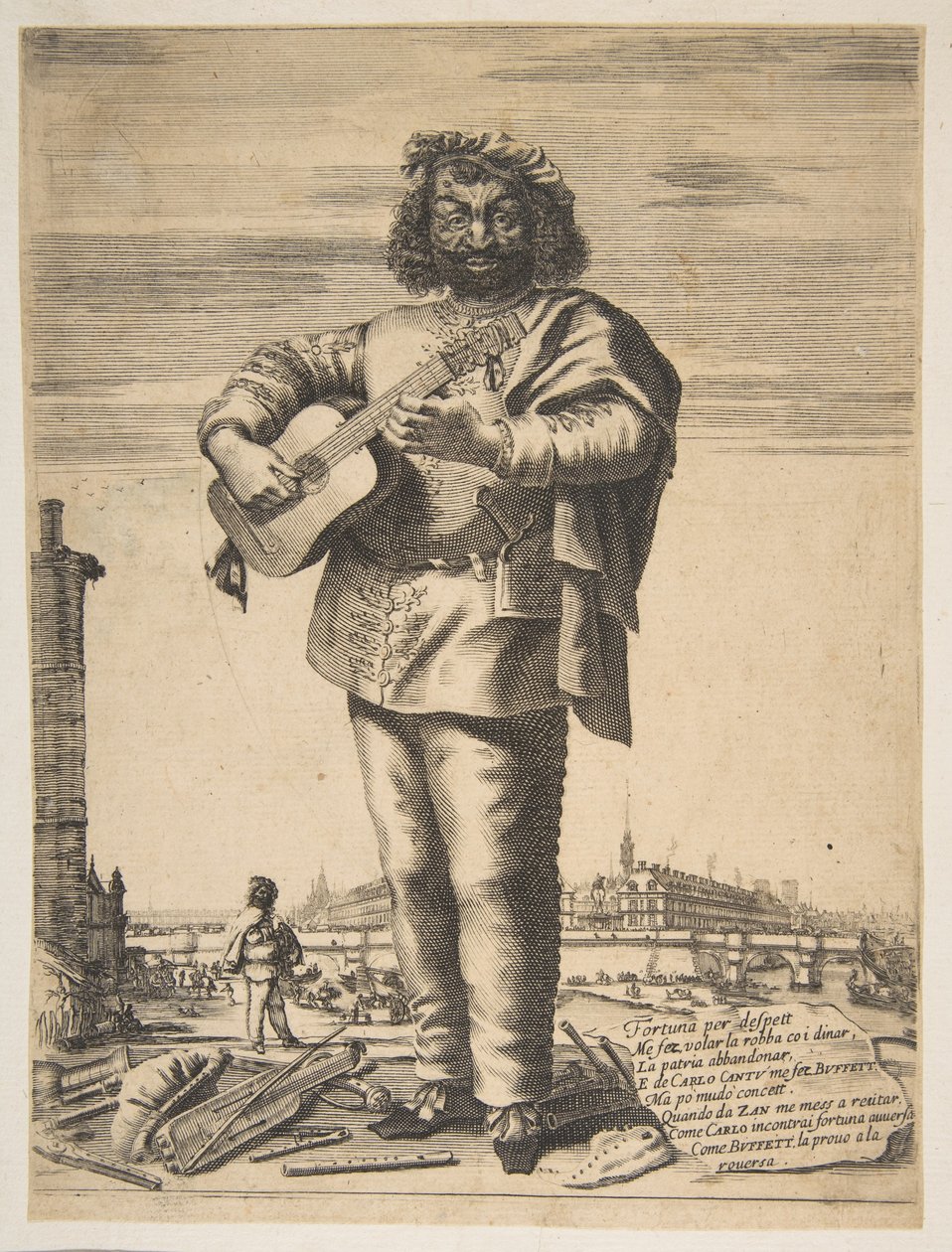 Carlo Cantu detto Buffetto, 1646. Creatori: Stefano della Bella, Jean Couvay da Stefano della Bella, Jean Couvay