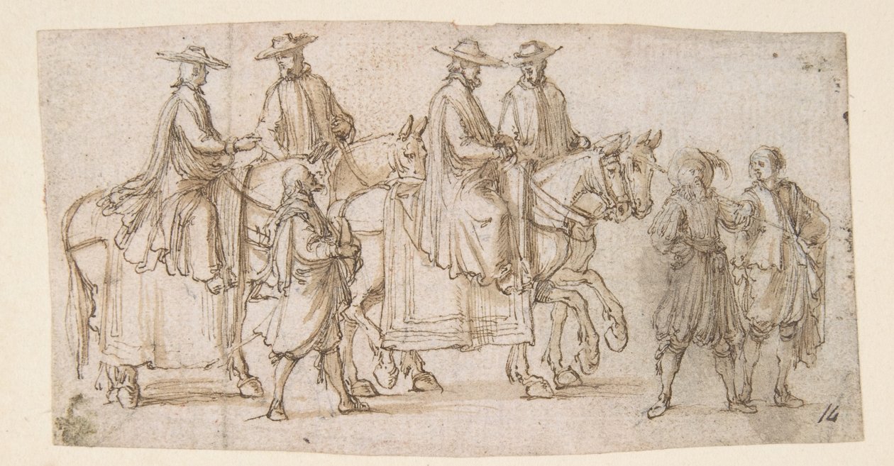 Una processione da Stefano della Bella