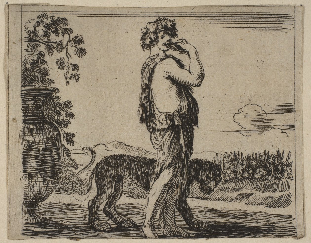 Bacco, da Gioco della Mitologia Jeu de la Mythologie da Stefano della Bella