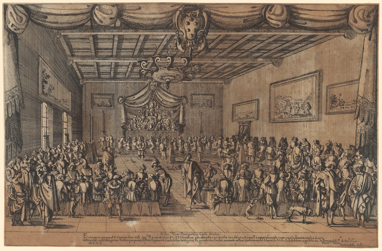 Bankett der Piacevoli da Stefano della Bella