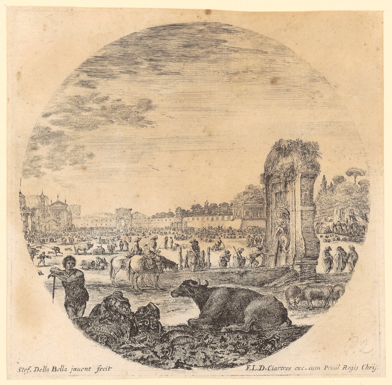 Campo Vaccino da Stefano della Bella