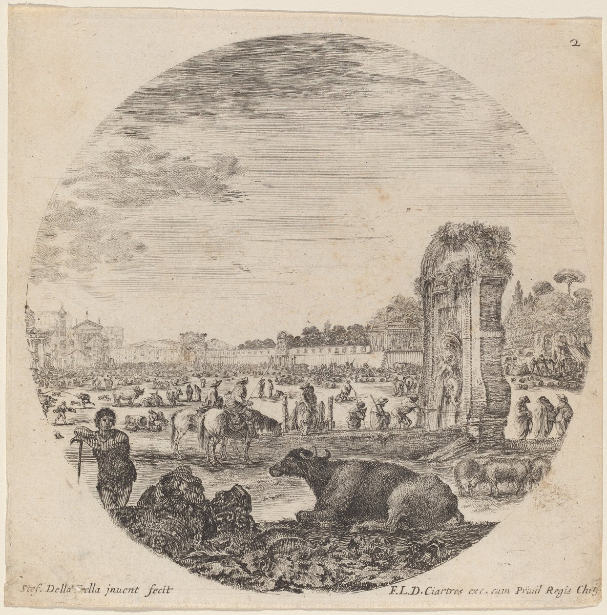 Campo Vaccino, 1646 da Stefano della Bella