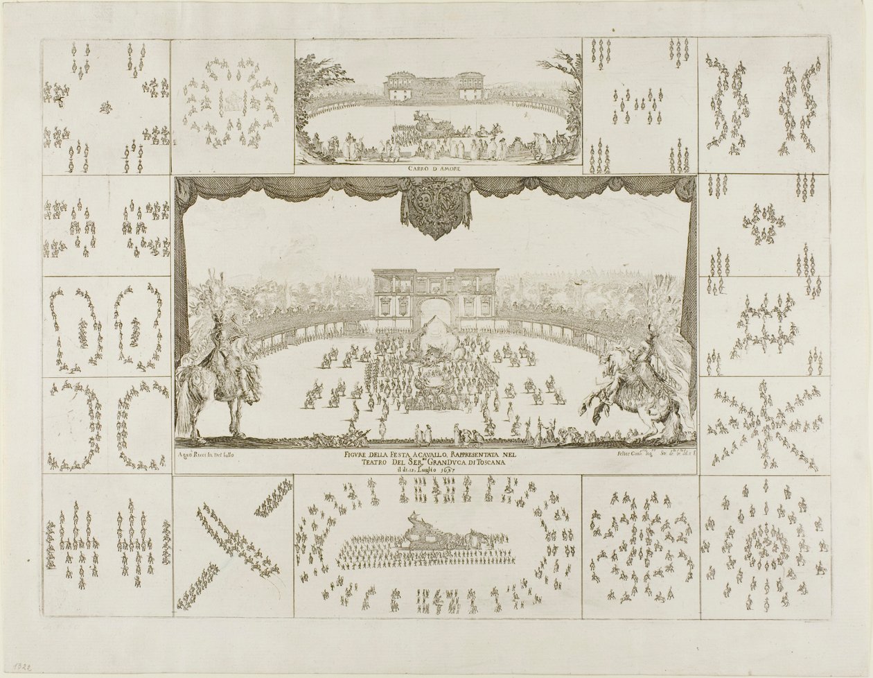 Carosello per Ferdinando II, Duca di Toscana da Stefano della Bella