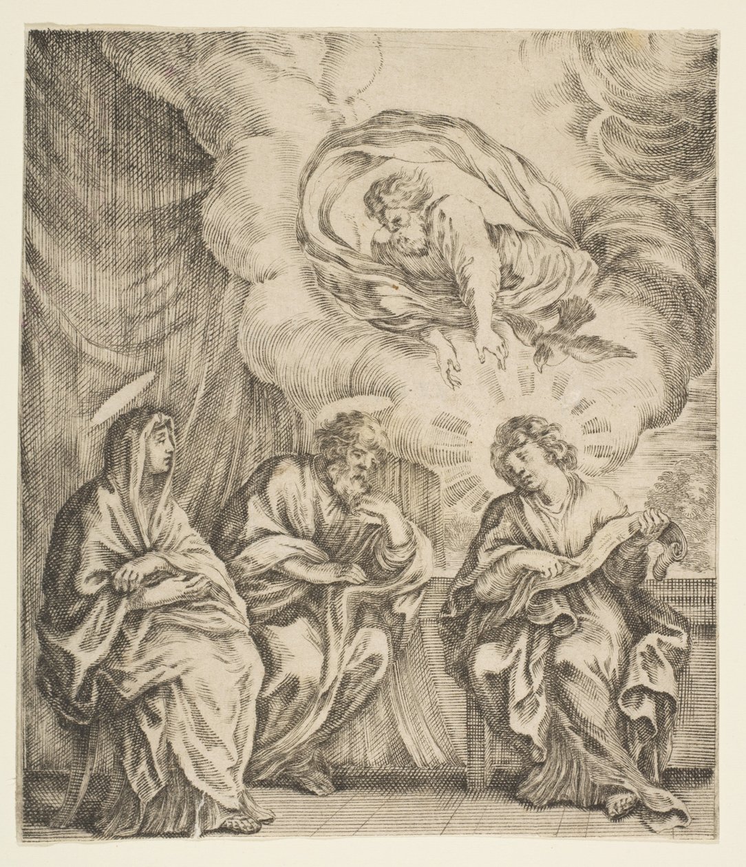 Gesù Bambino che Spiega le Scritture a Sua Madre e San Giuseppe da Stefano della Bella