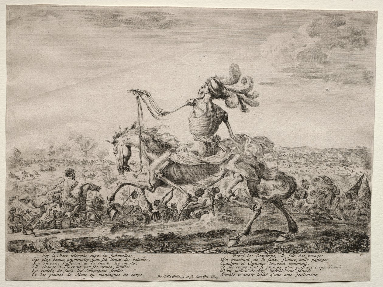 Morte sul campo di battaglia da Stefano della Bella