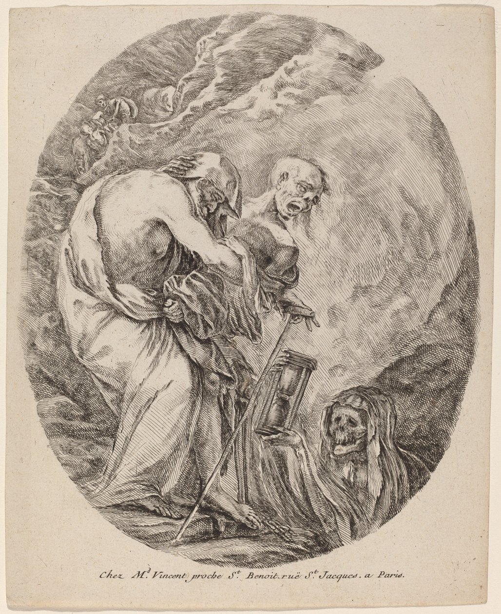 La Morte con un vecchio, probabilmente 1648 da Stefano della Bella