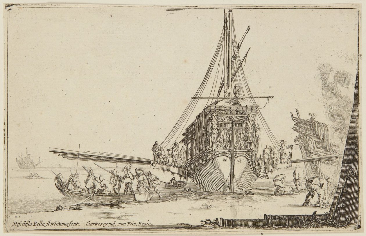 Imbarco (Varie figure) da Stefano della Bella