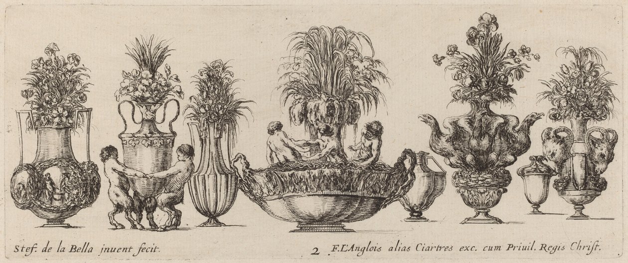 Vasi fantastici da Stefano della Bella