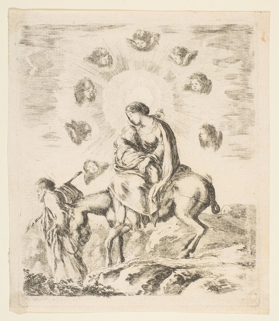Fuga in Egitto, ca. 1641 da Stefano della Bella