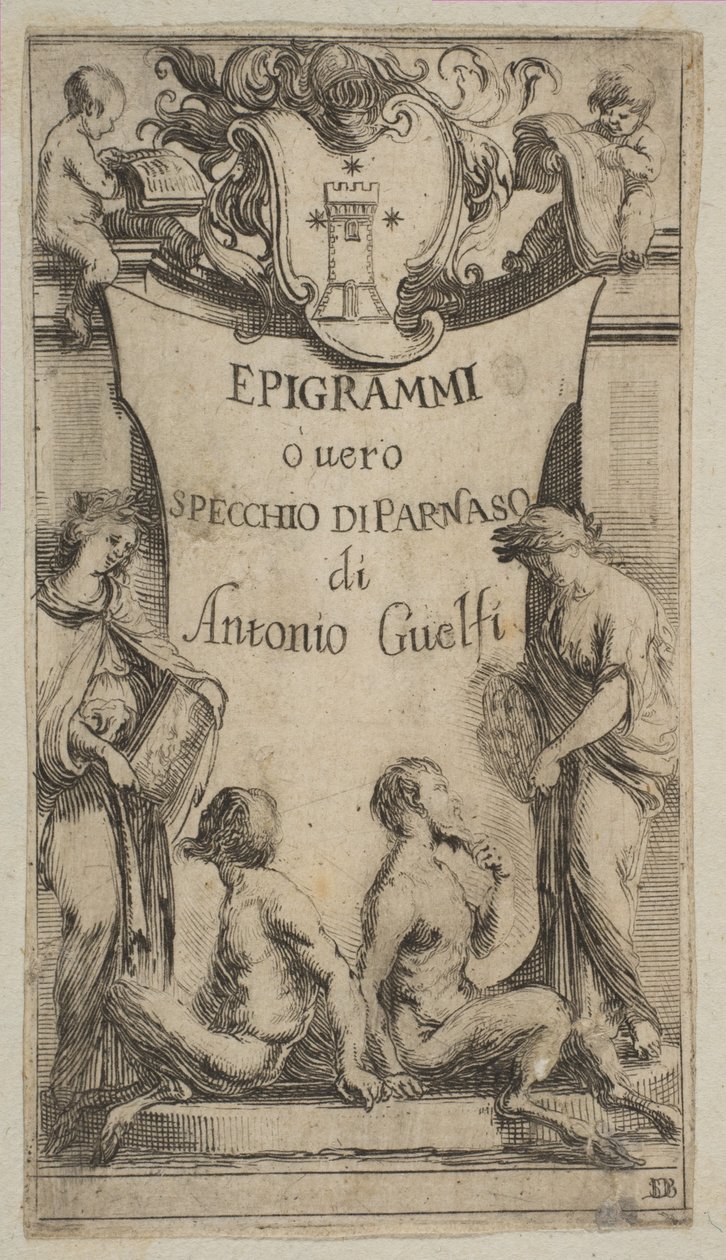 Frontespizio per Epigrammi de Guelfi, ca. 1636 da Stefano della Bella