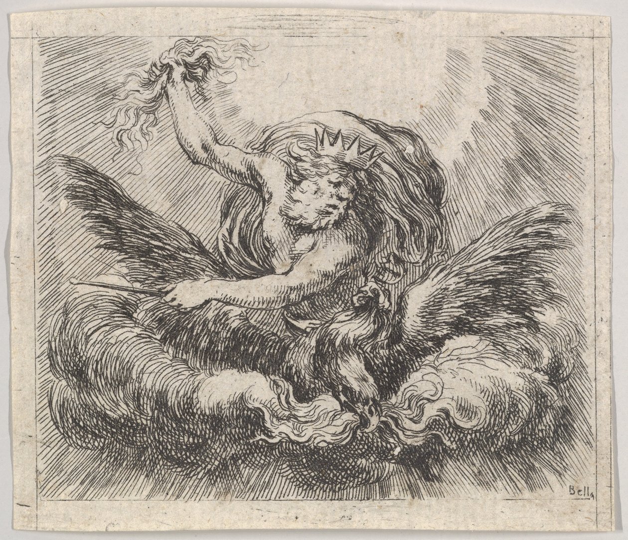 Giove, dal Gioco della Mitologia, 1644 da Stefano della Bella