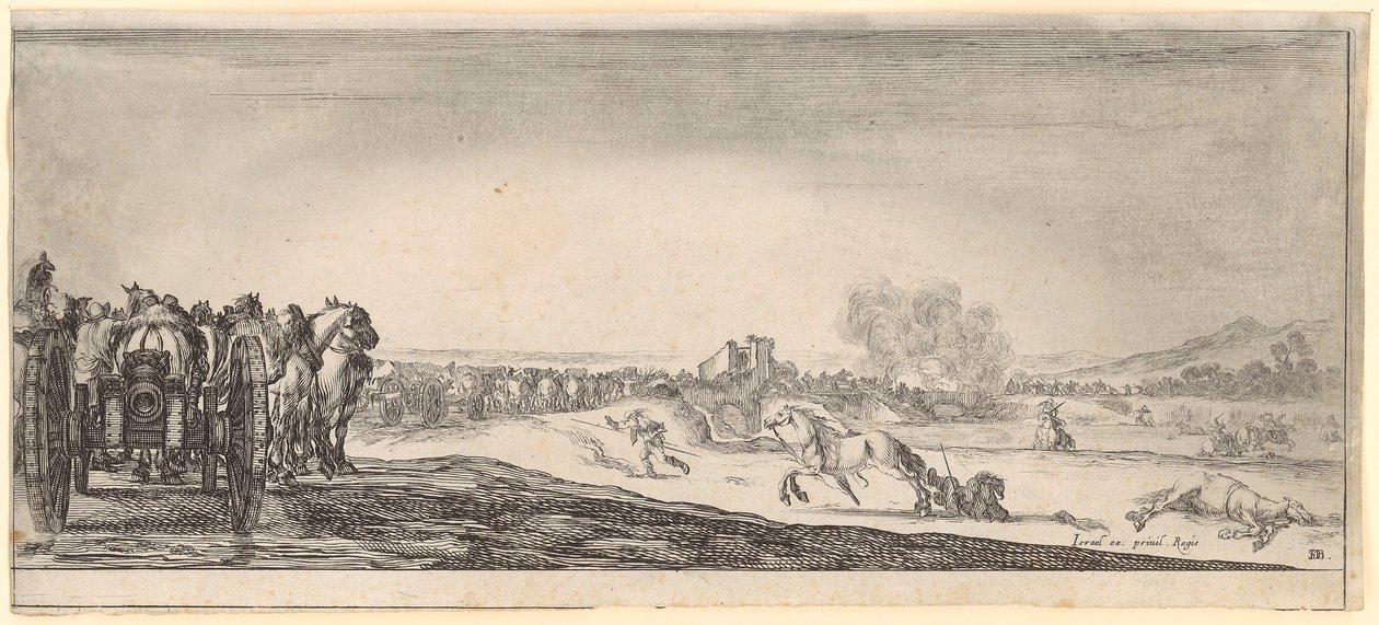 Plotone di cavalleria da Stefano della Bella