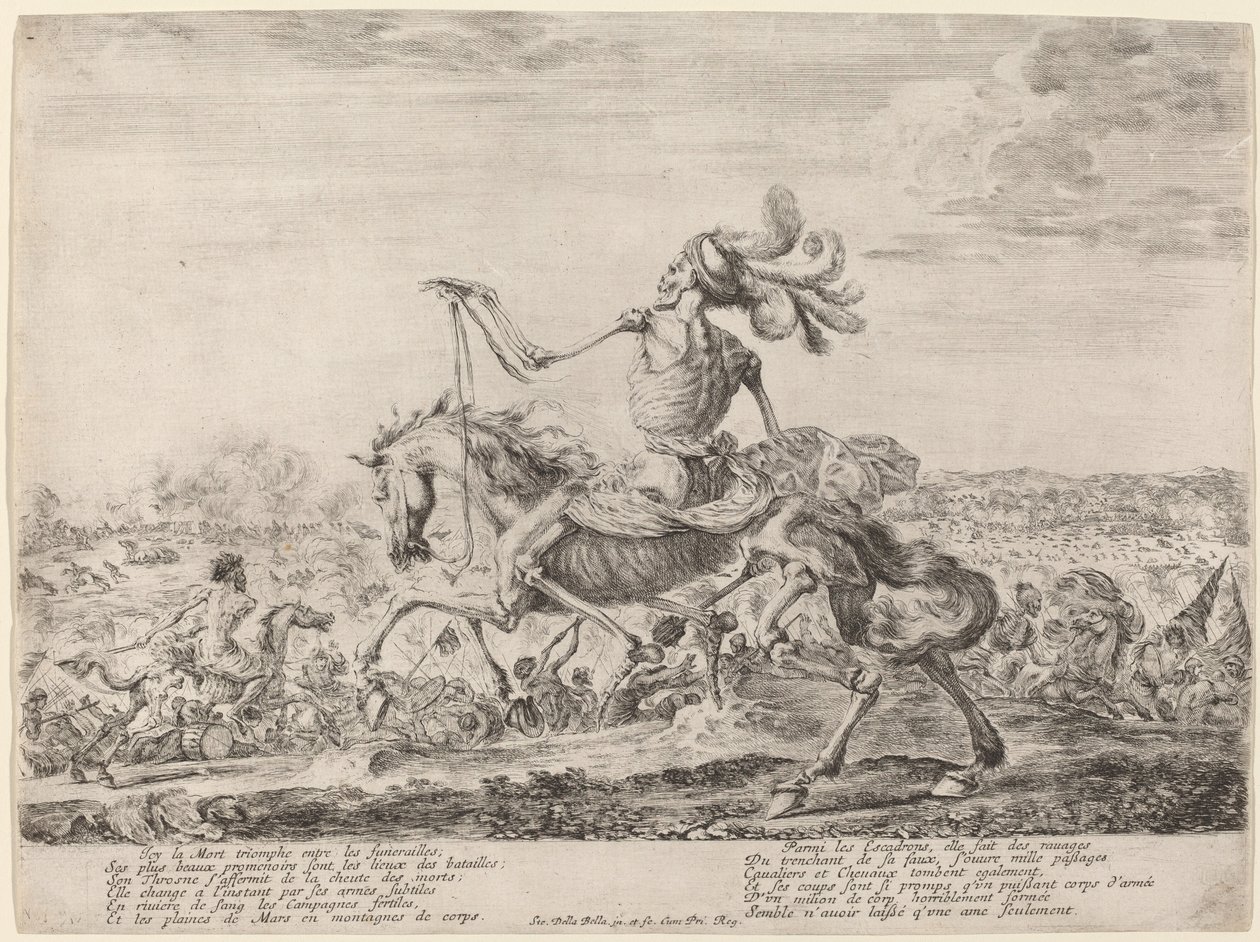 La morte su un campo di battaglia, 1648 da Stefano della Bella