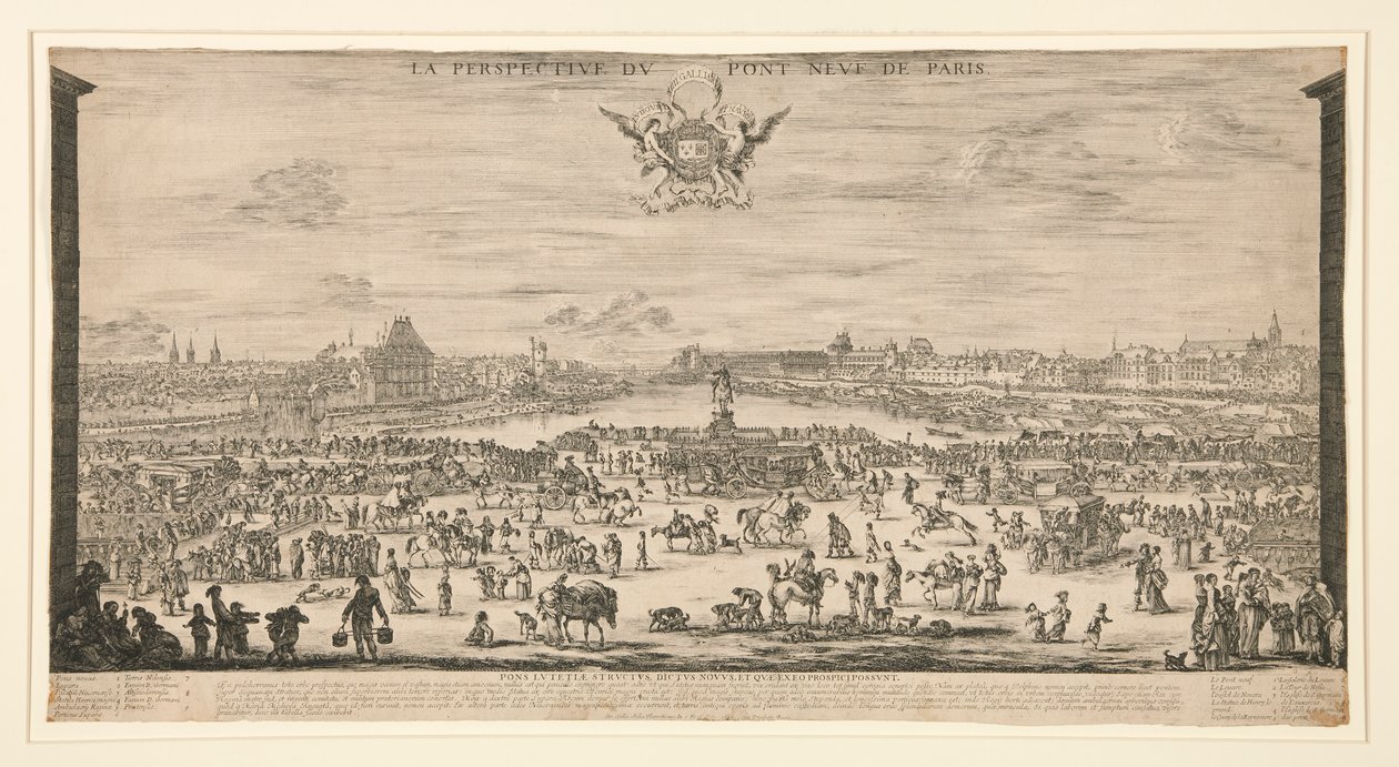 Le Pont Neuf, Parigi da Stefano della Bella