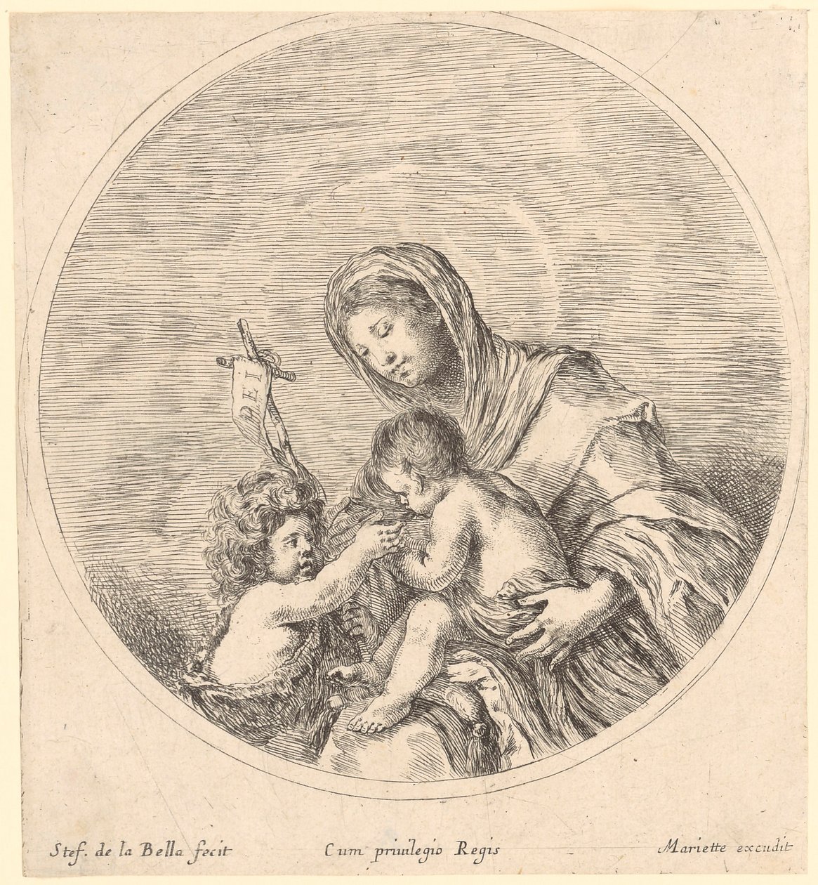 Maria con il Bambino e Giovanni Battista da Stefano della Bella