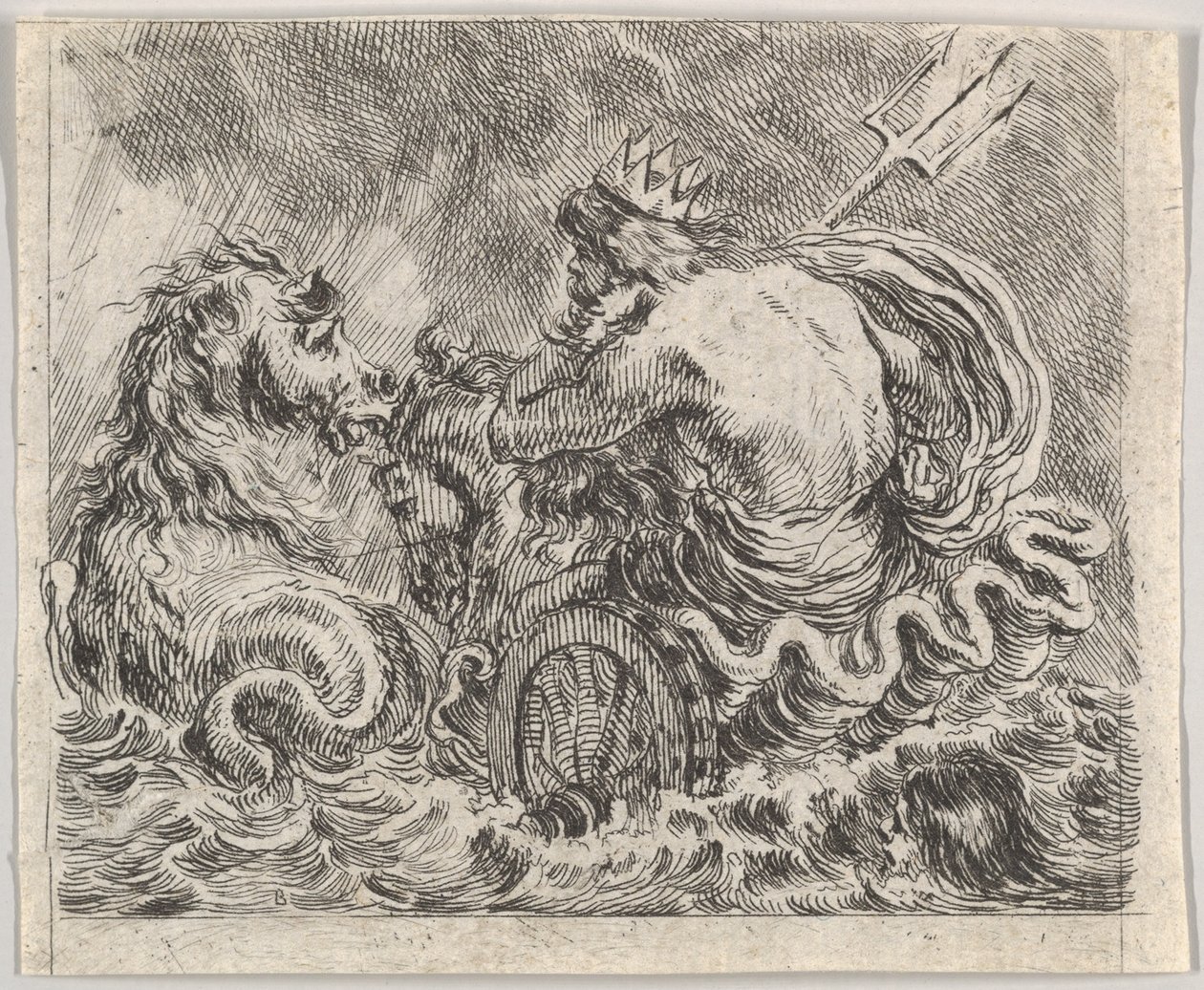 Nettuno, da Gioco della Mitologia da Stefano della Bella