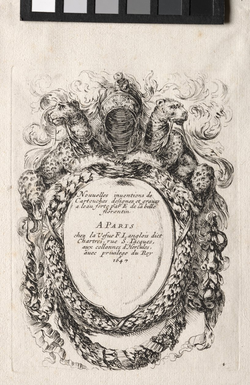 Nuovo modello per un cartiglio, 1647 da Stefano della Bella