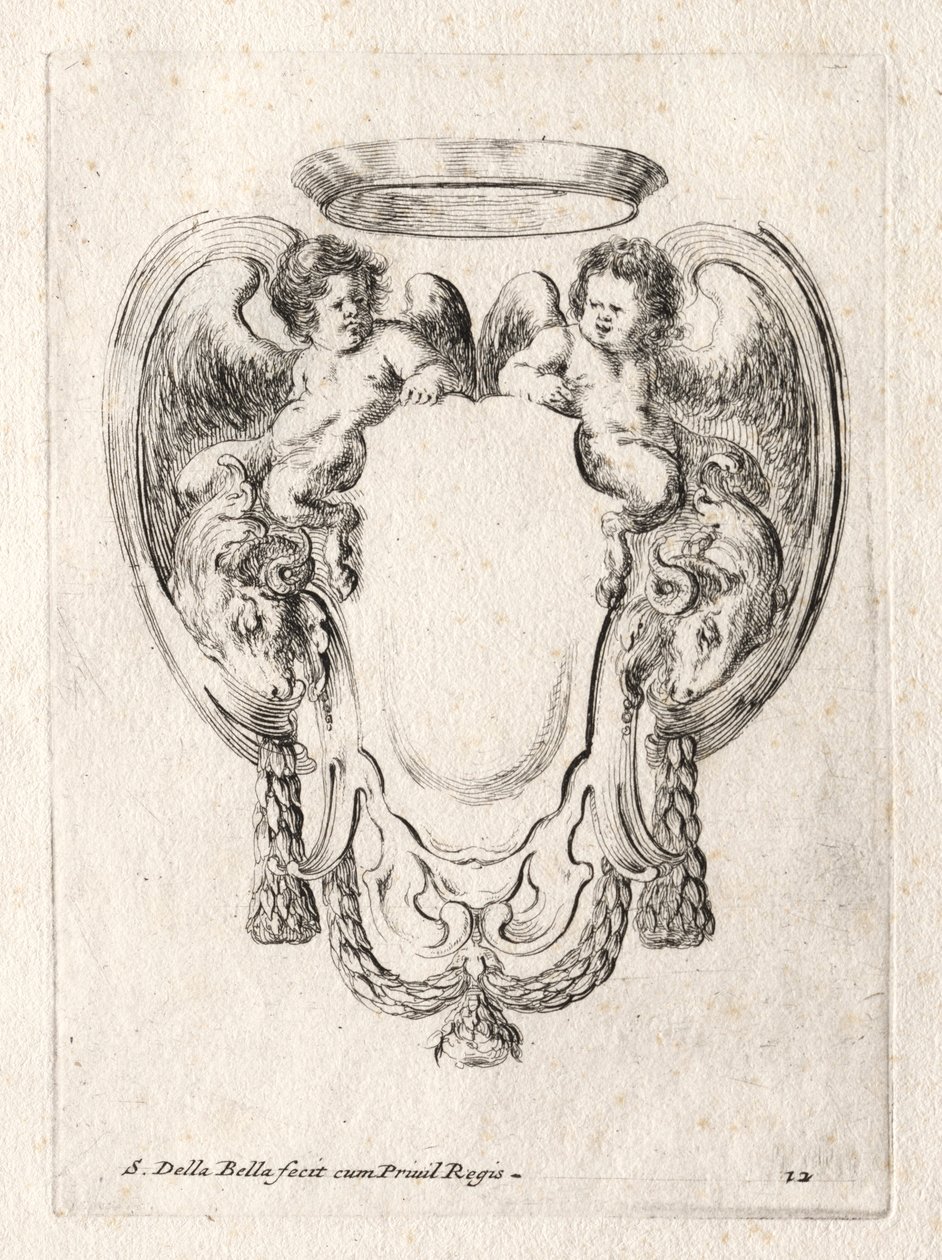 Nuovo modello per un cartiglio, 1647 da Stefano della Bella