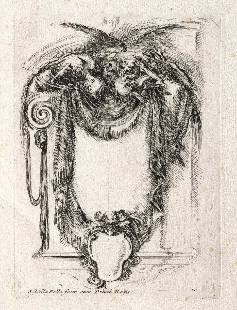 Nuovo modello per un cartiglio, 1647 da Stefano della Bella