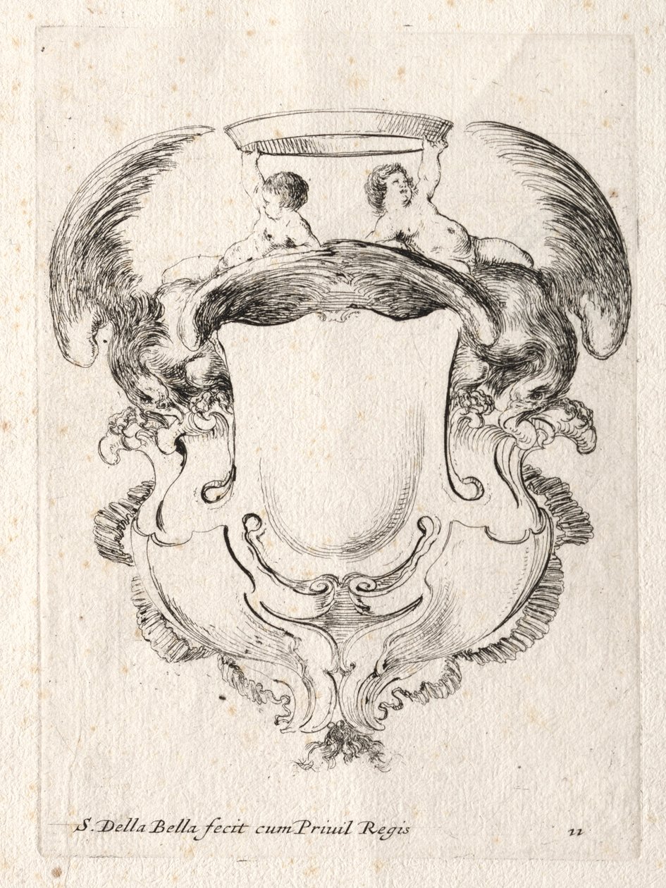 Nuovo modello per un cartiglio, 1647 da Stefano della Bella