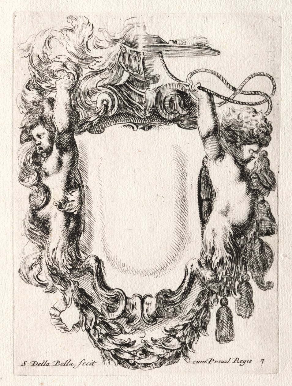 Nuovo modello per un cartiglio, 1647 da Stefano della Bella