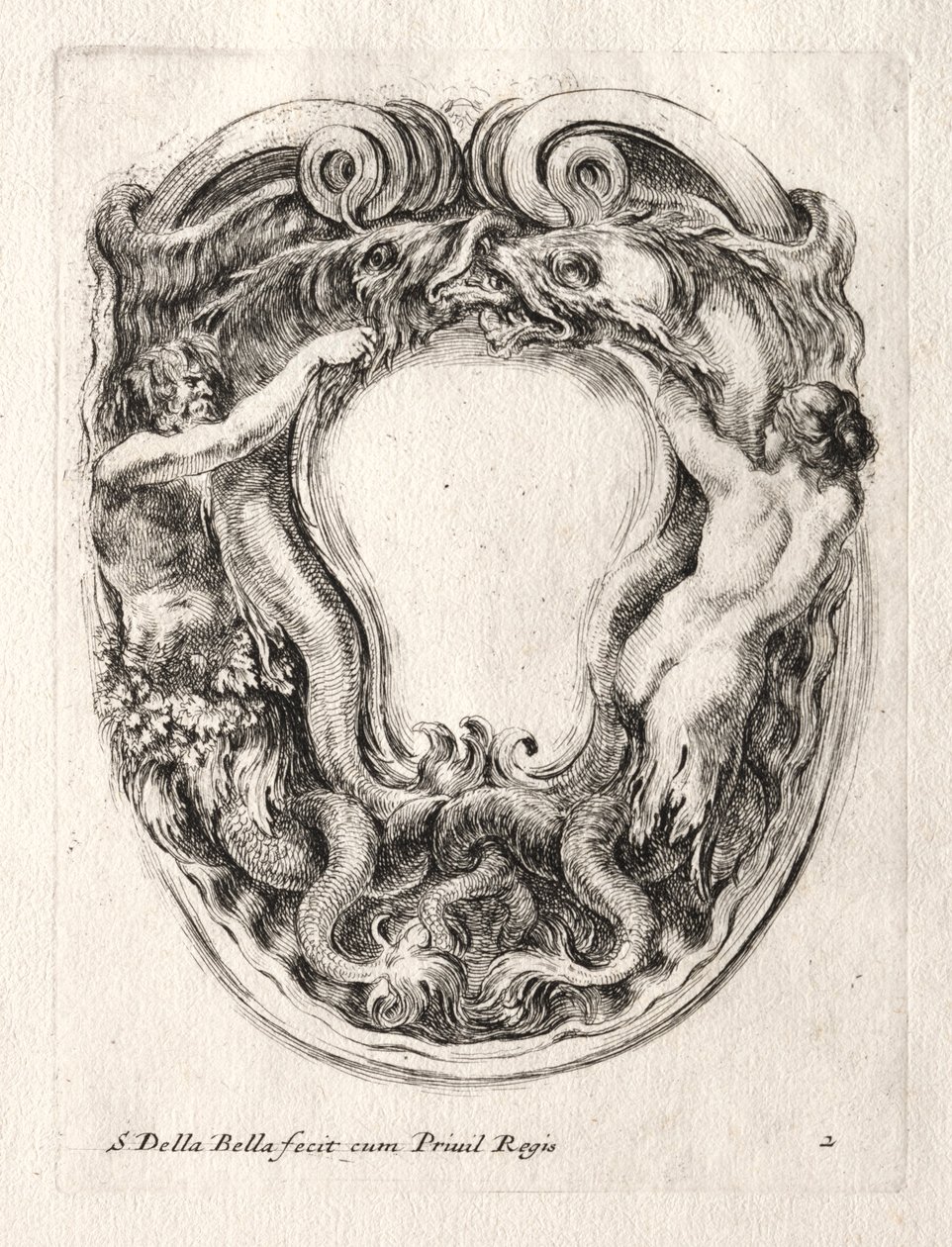Nuovo modello per un cartiglio, 1647 da Stefano della Bella