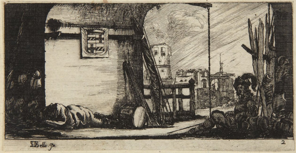 N. 2, tratto da “Disegni di alcune manovre militari” da Stefano della Bella