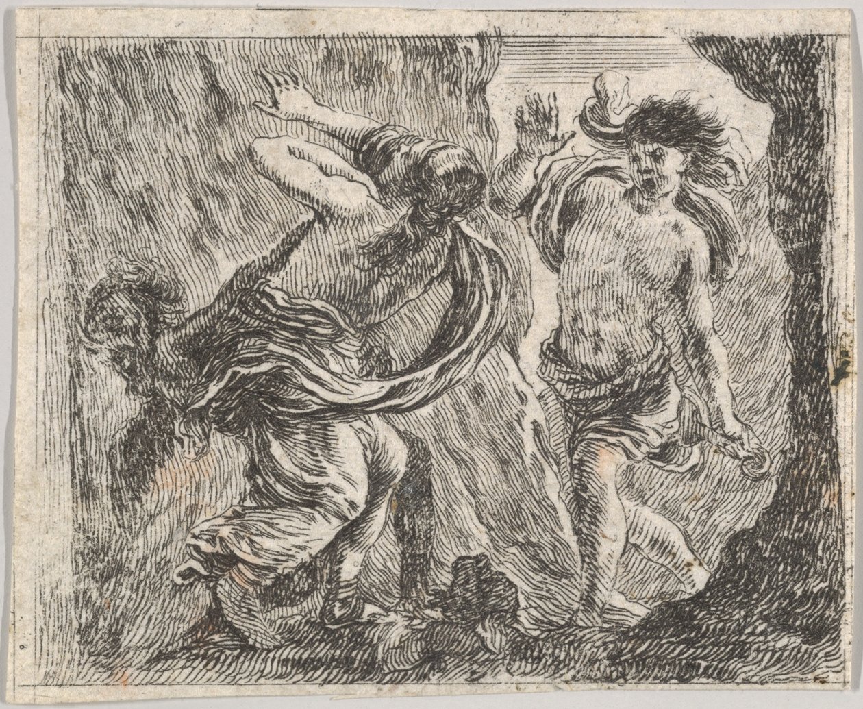 Orfeo ed Euridice, dal Gioco della Mitologia, 1644 da Stefano della Bella