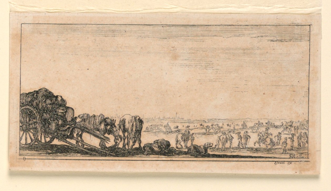 Tavola 8, da "Desseins de Queleques Conduites de Troupes, Canons, et Ataques de Villes" da Stefano della Bella