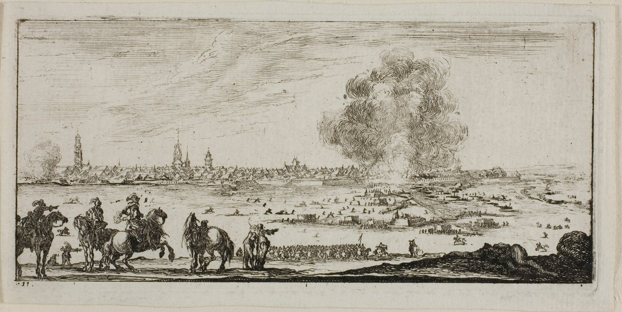 Tavola undici da Disegni di diversi movimenti di soldati da Stefano della Bella