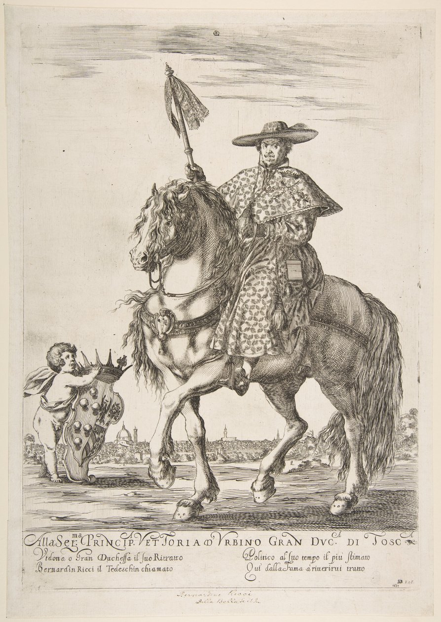 Ritratto di Bernardino Ricci, 1637 da Stefano della Bella