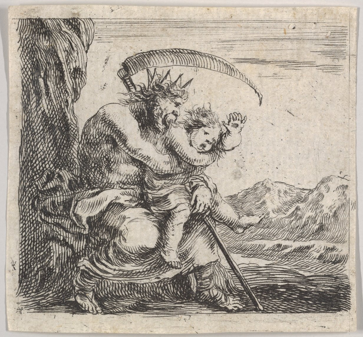 Saturno, da Gioco della Mitologia da Stefano della Bella