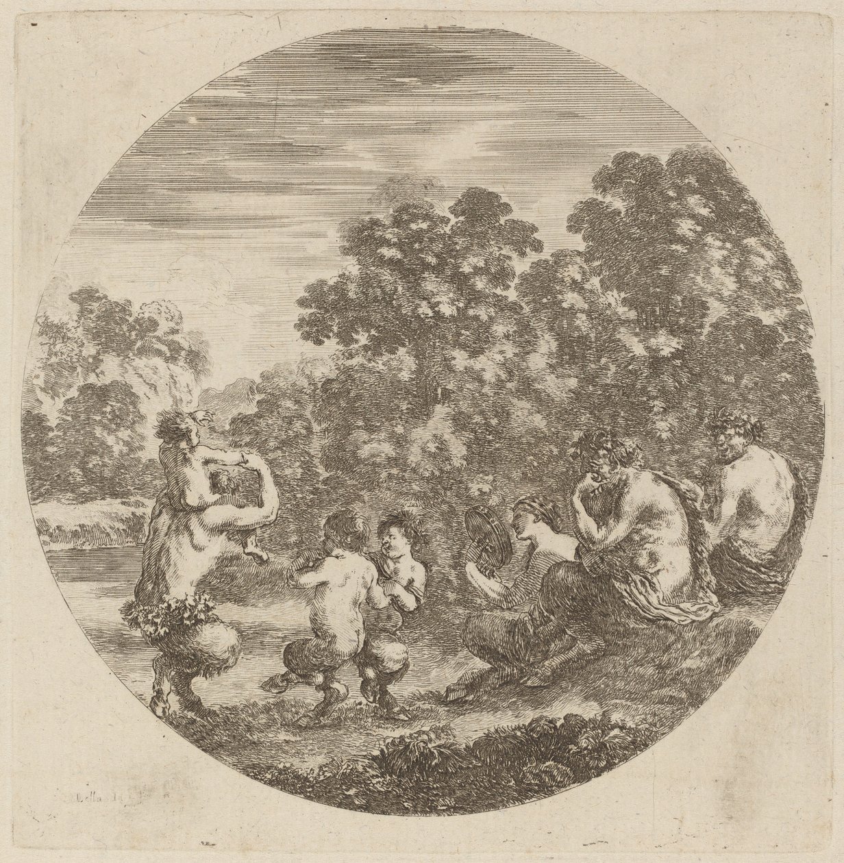 Satiri e fauno da Stefano della Bella
