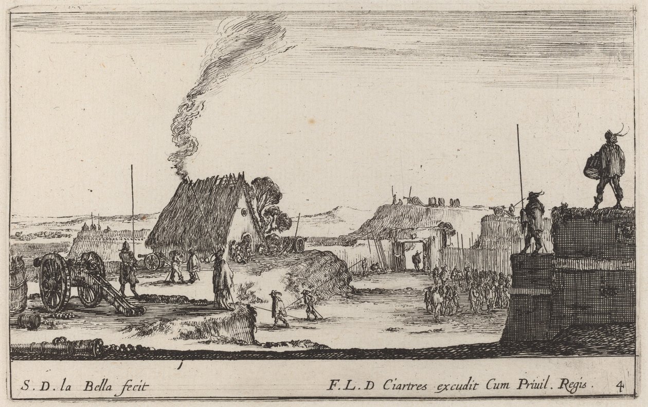 Soldato che suona un tamburo, c1641 da Stefano della Bella