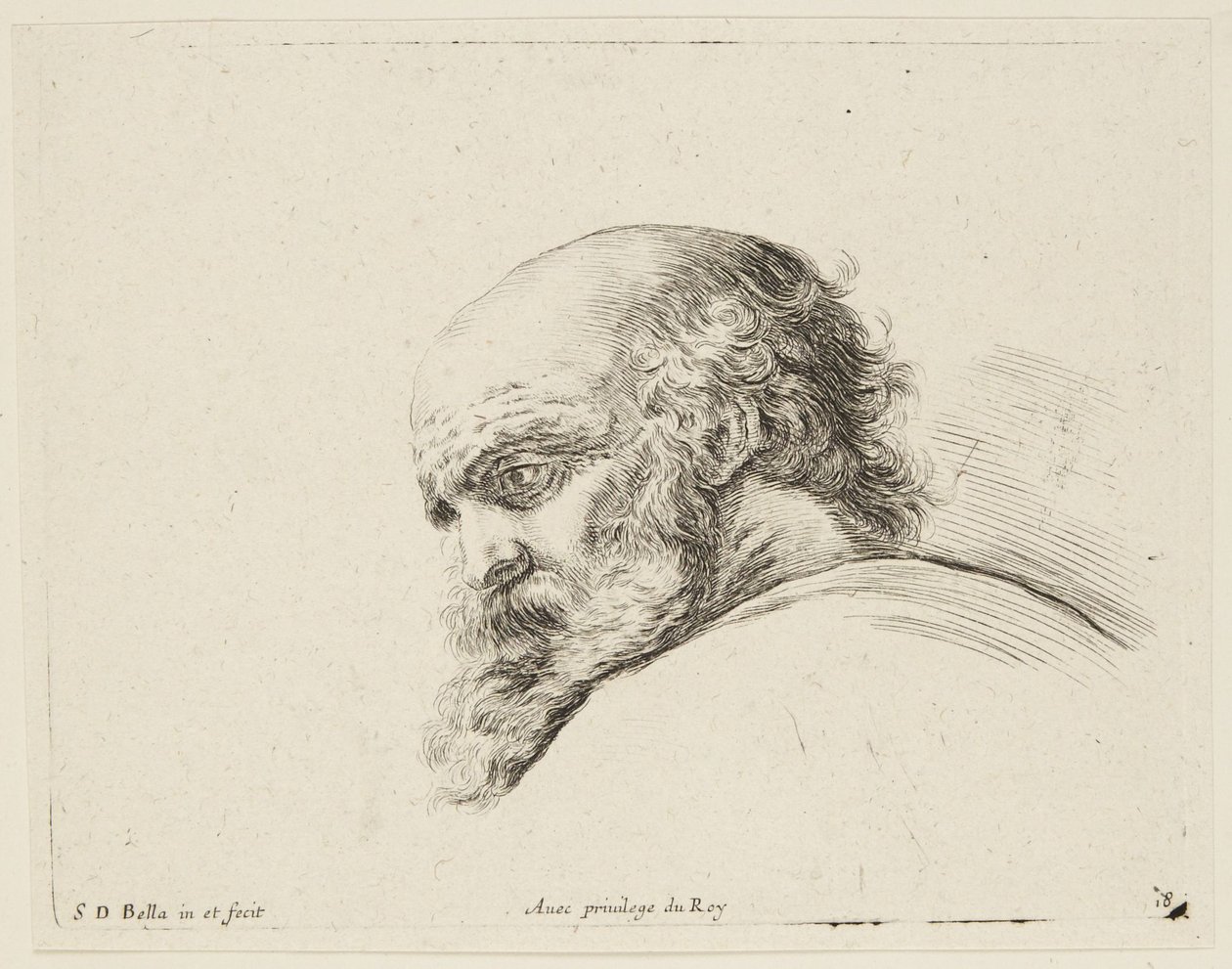Studio (I principii del disegno, 18) da Stefano della Bella