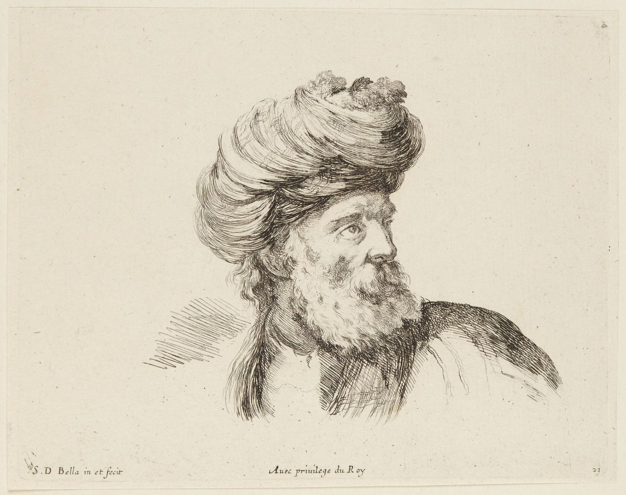 Study (I principii del disegno, 23) da Stefano della Bella