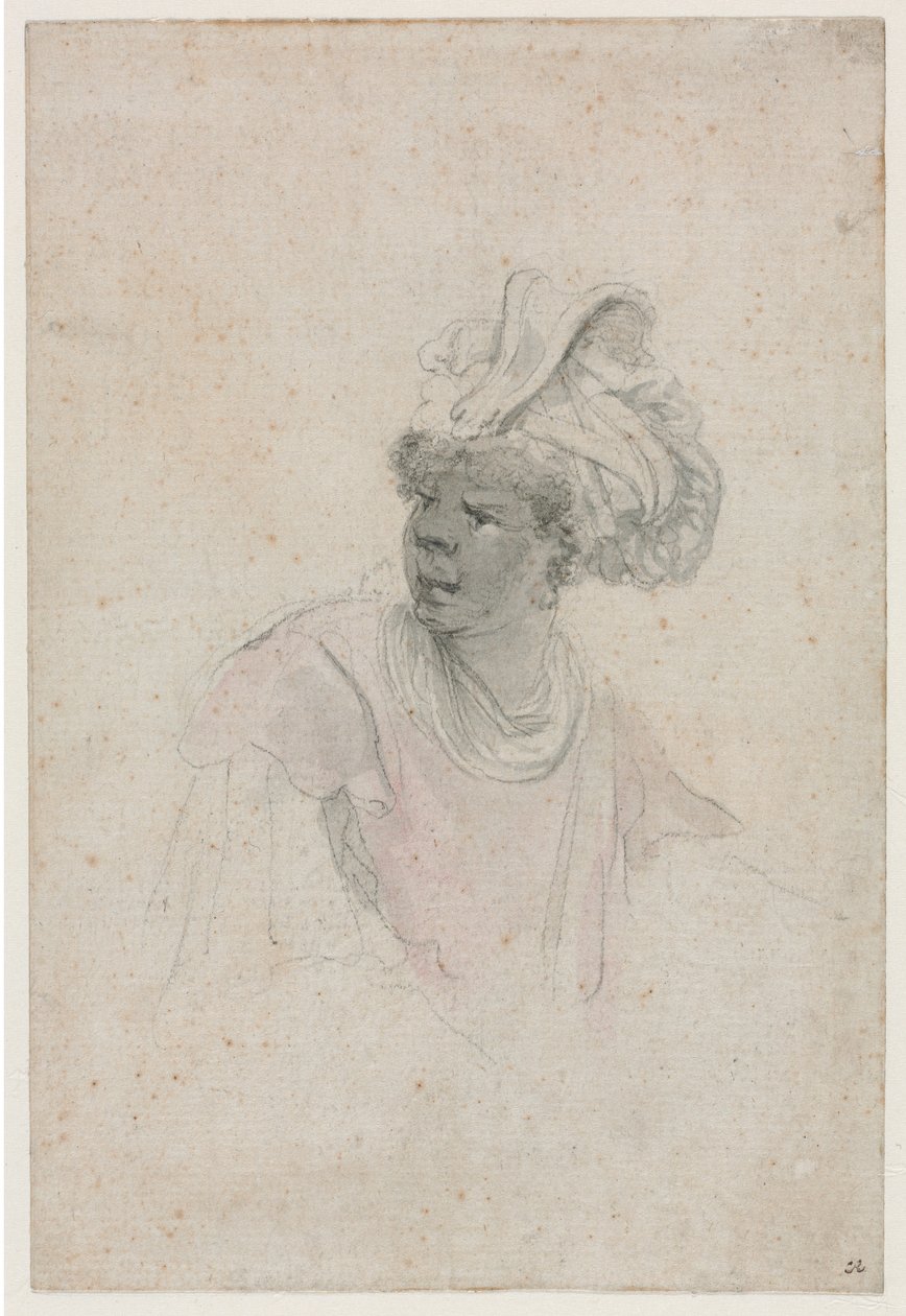 Studio di un moro, rivolto a sinistra, c. 1657 da Stefano della Bella