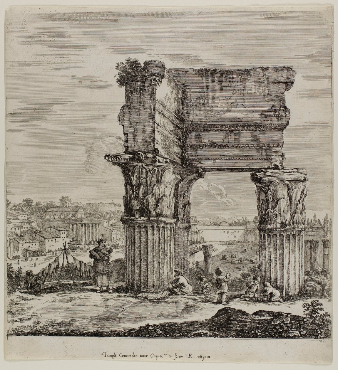 Tempio della Concordia e il Foro Romano da Stefano della Bella